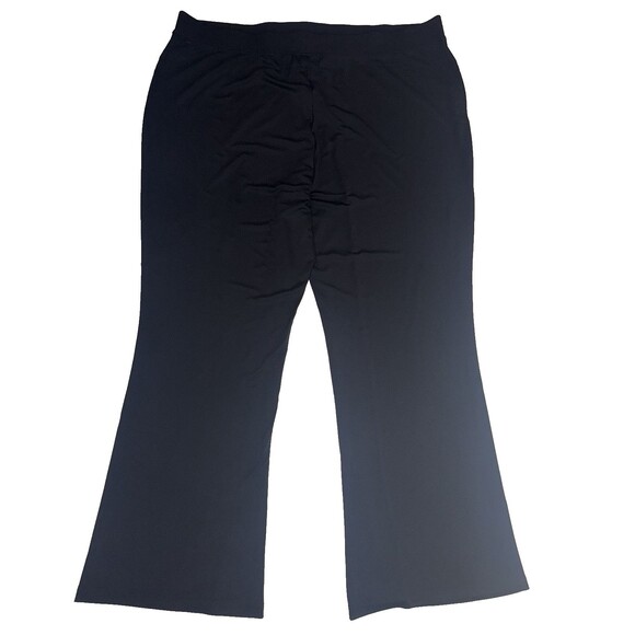 Susan Graver Premier Liquid Knit Black Pull On Pant Stretch Women 1XP - Picture 2 of 7